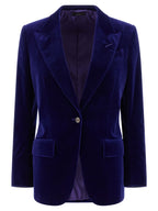 Tom Ford Blue Cotton Blazer