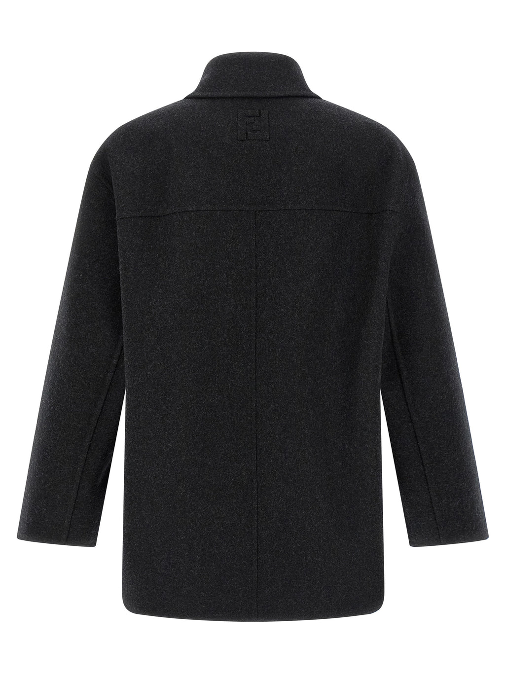 Fendi Gray Virgin Wool Coat