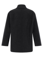 Fendi Gray Virgin Wool Coat