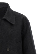 Fendi Gray Virgin Wool Coat