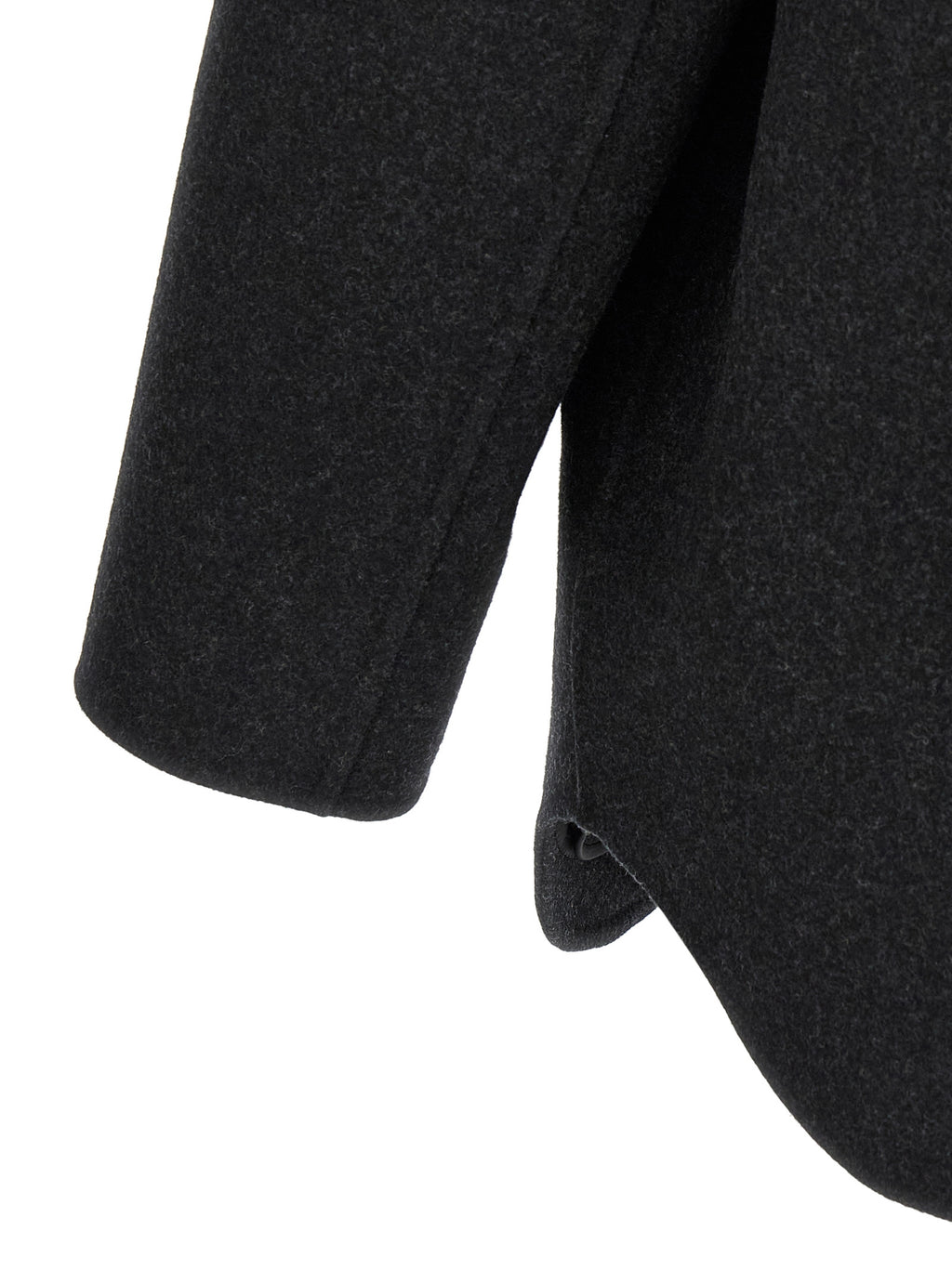 Fendi Gray Virgin Wool Coat