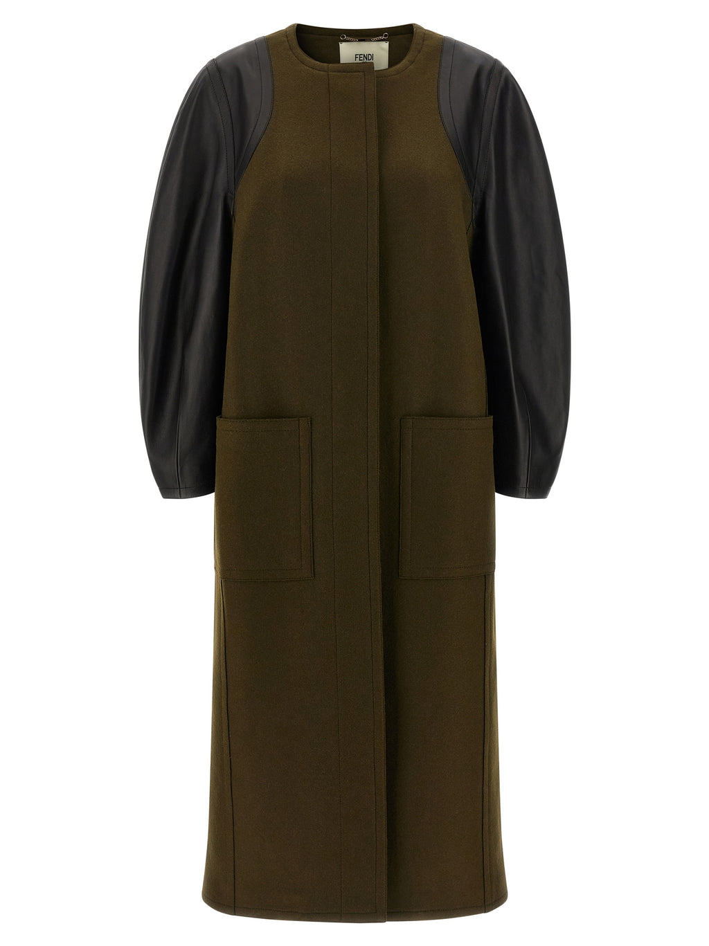 Fendi Bicolor Viscose Coat