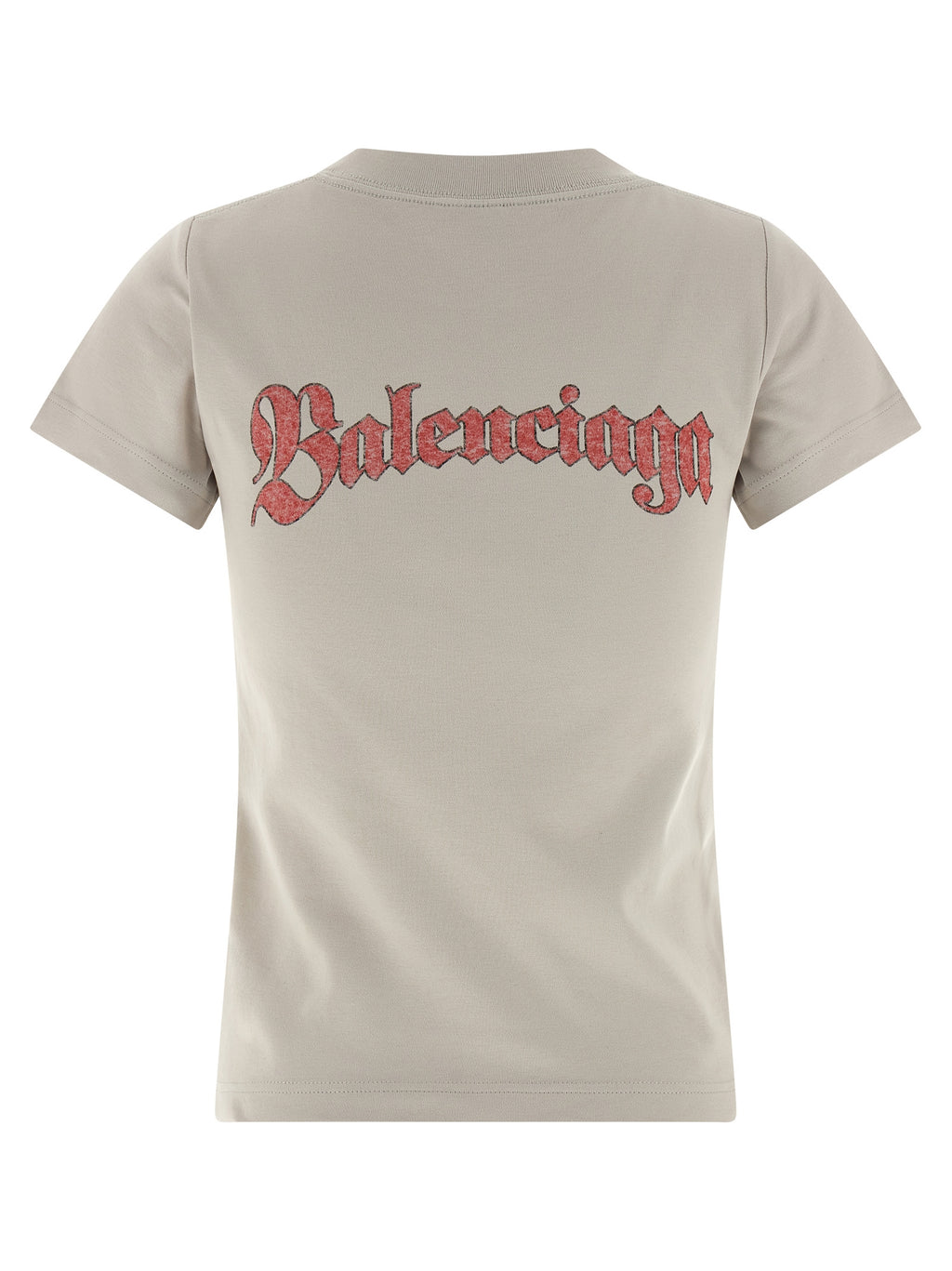 Balenciaga Gray Cotton T-Shirt