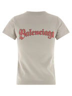 Balenciaga Gray Cotton T-Shirt