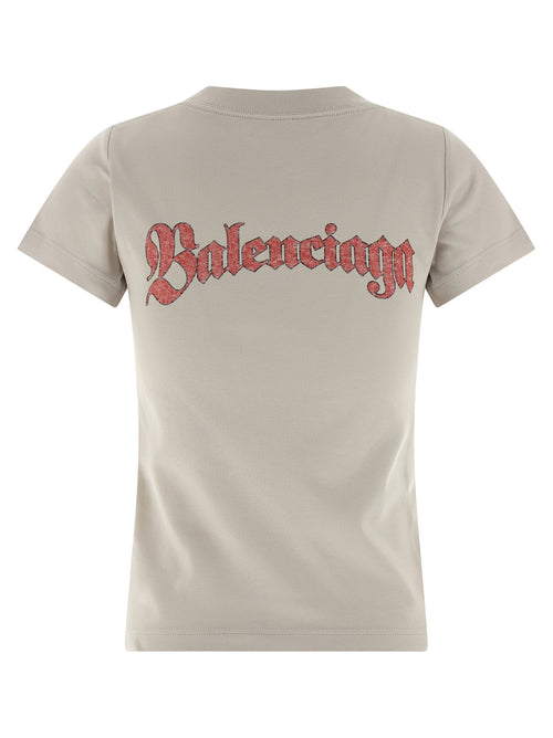 Balenciaga Gray Cotton T-Shirt