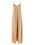 Ferragamo Beige Viscose Long Dress