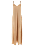 Ferragamo Beige Viscose Long Dress