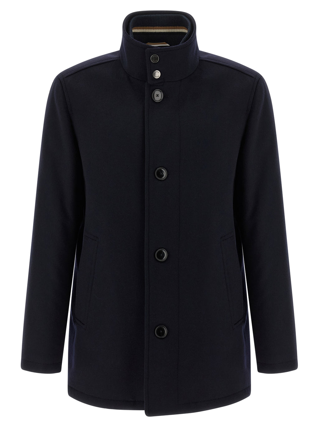 Hugo Boss Blue Wool Coat