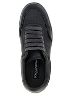 Dolce & Gabbana Black Lamb Leather Low Top Sneakers