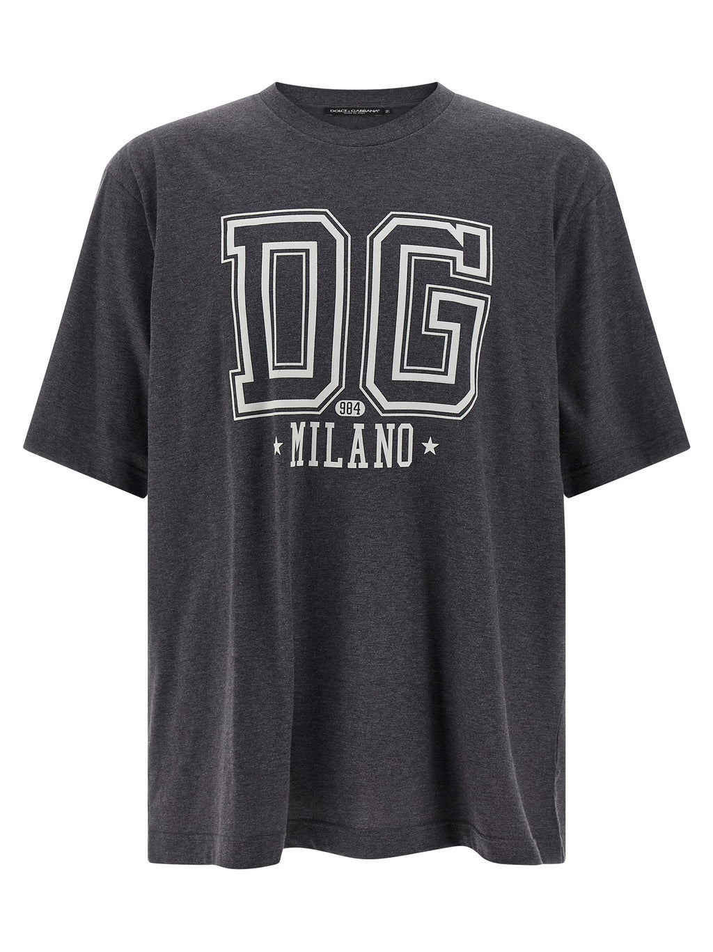 Dolce & Gabbana Gray Cotton T-Shirt