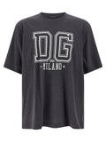 Dolce & Gabbana Gray Cotton T-Shirt