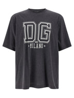 Dolce & Gabbana Gray Cotton T-Shirt