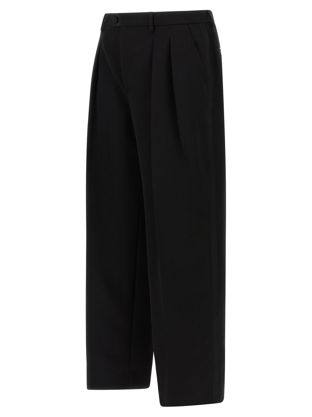 Dolce & Gabbana Black Virgin Wool Dress Pants