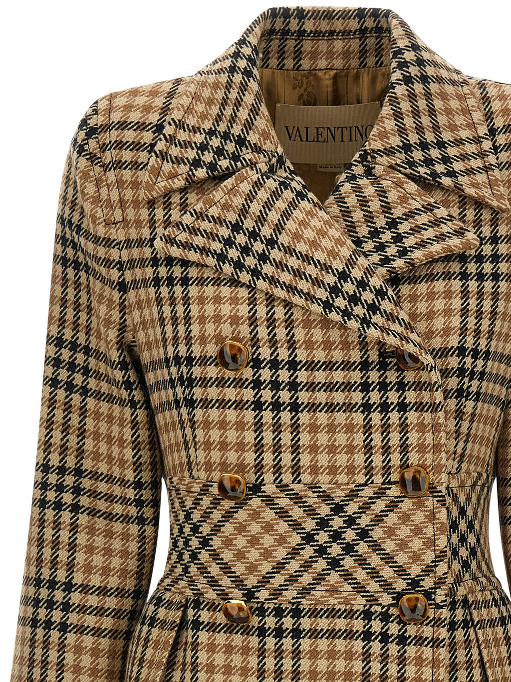 Valentino Garavani Brown Virgin Wool Coat