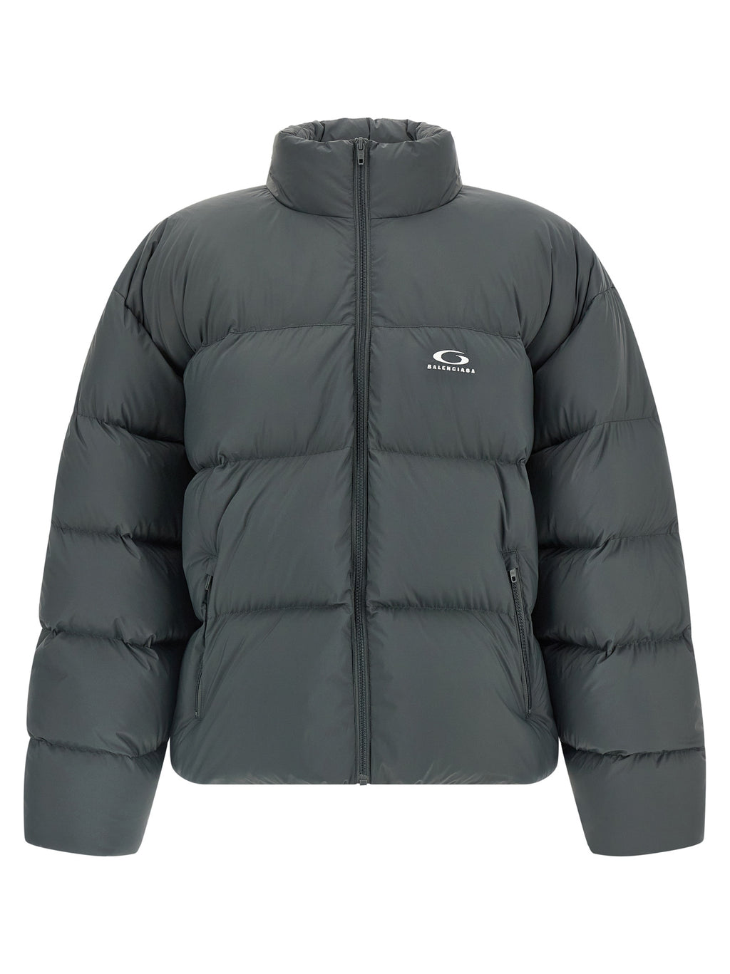 Balenciaga Gray Polyamide Full-Length Jacket