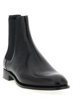 Saint Laurent Black Calfskin Chelsea Boots