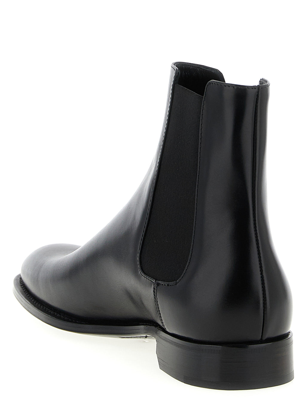 Saint Laurent Black Calfskin Chelsea Boots