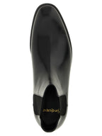 Saint Laurent Black Calfskin Chelsea Boots