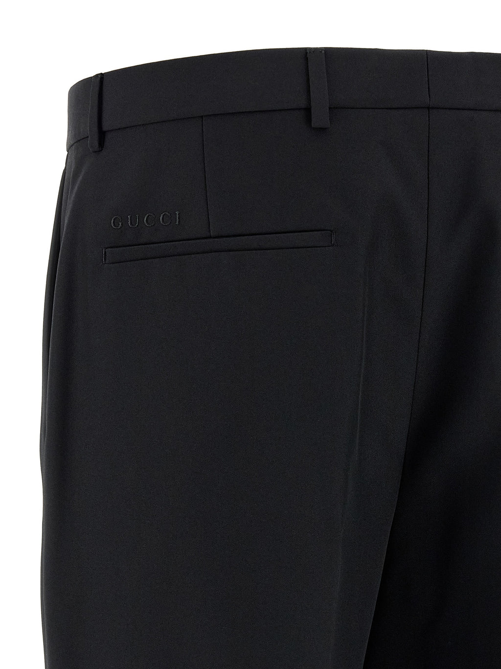 Gucci Black Polyester Dress Pants