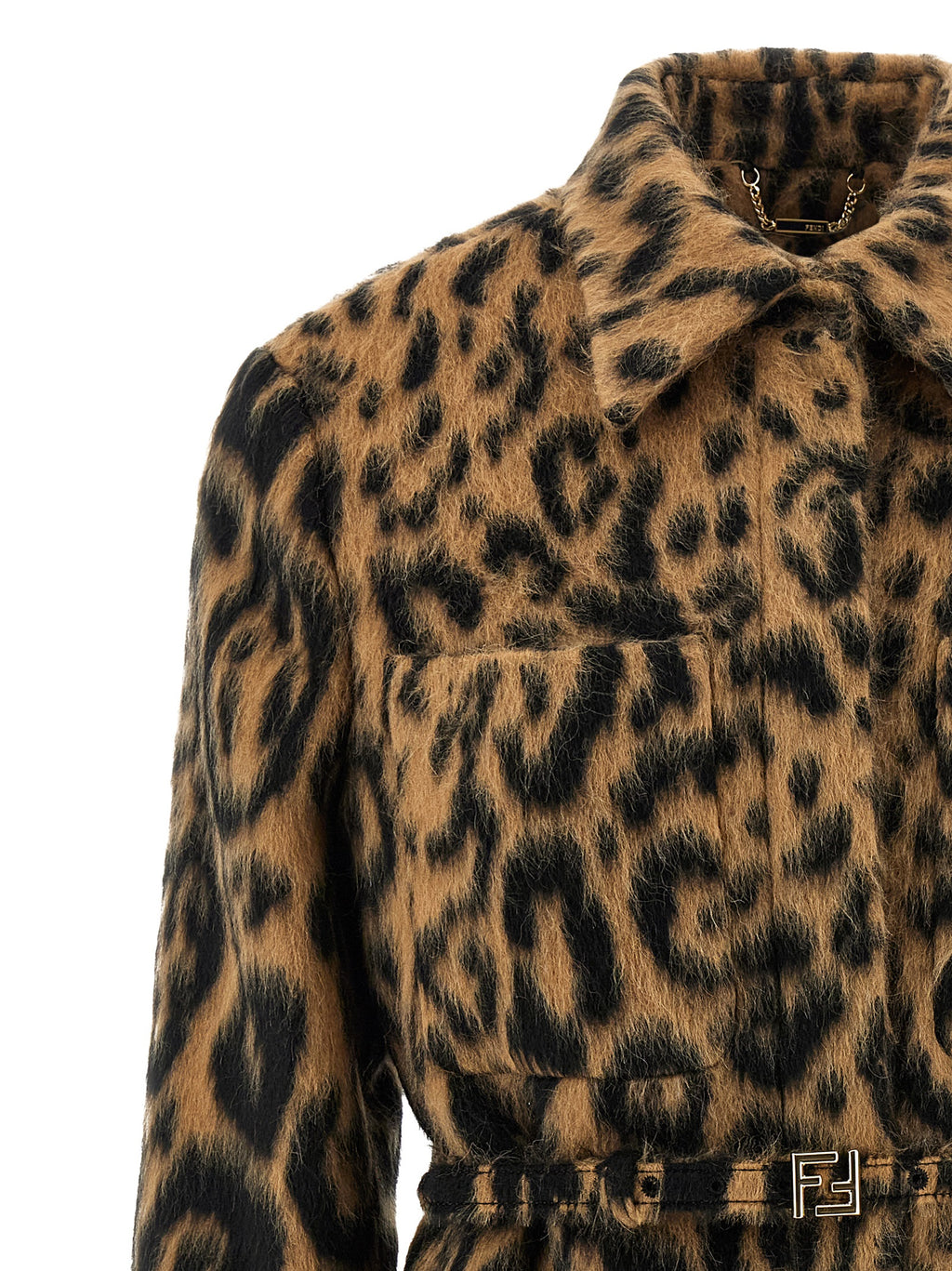 Fendi Beige Virgin Wool Coat