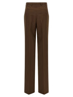 Gucci Brown Polyester Dress Pants