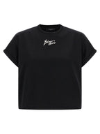 Balmain Black Cotton T-Shirt