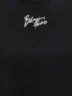 Balmain Black Cotton T-Shirt