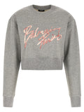 Balmain Gray Cotton Sweatshirt