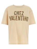 Valentino Garavani Beige Cotton T-Shirt
