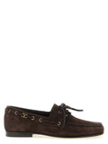 Valentino Garavani Brown Cowhide Slip-On Loafers