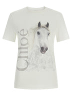 Chloé White Cotton T-Shirt