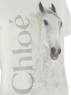 Chloé White Cotton T-Shirt
