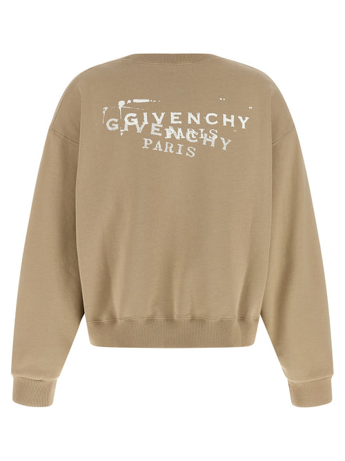 Beige Cotton Sweatshirt