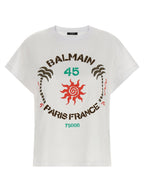 Balmain White Cotton T-Shirt