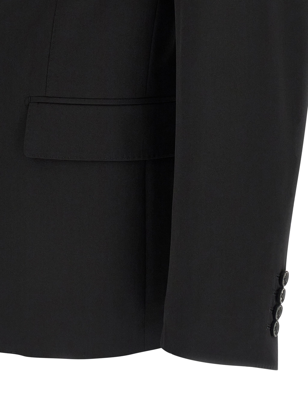 Dolce & Gabbana Black Virgin Wool Blazer