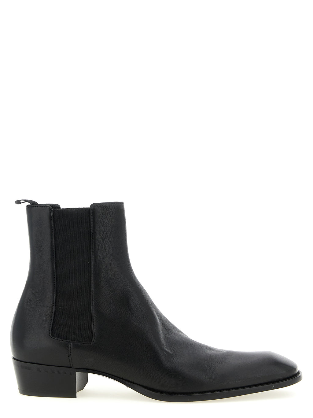 Saint Laurent Black Calfskin Chelsea Boots