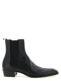 Saint Laurent Black Calfskin Chelsea Boots