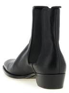 Saint Laurent Black Calfskin Chelsea Boots