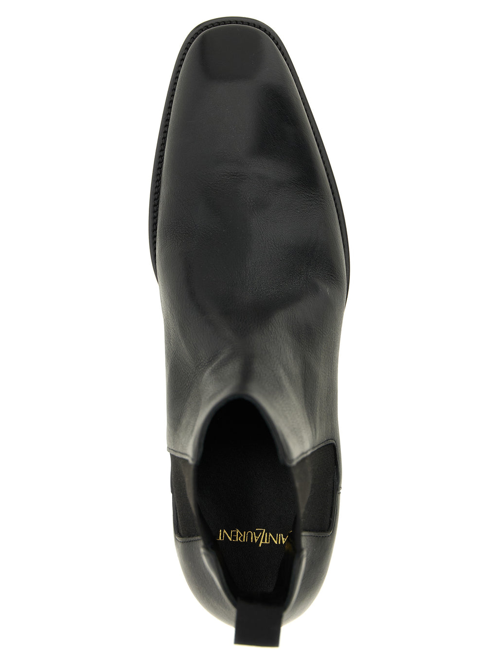 Saint Laurent Black Calfskin Chelsea Boots