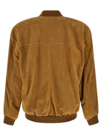 Saint Laurent Brown Lamb Leather Leather Jacket