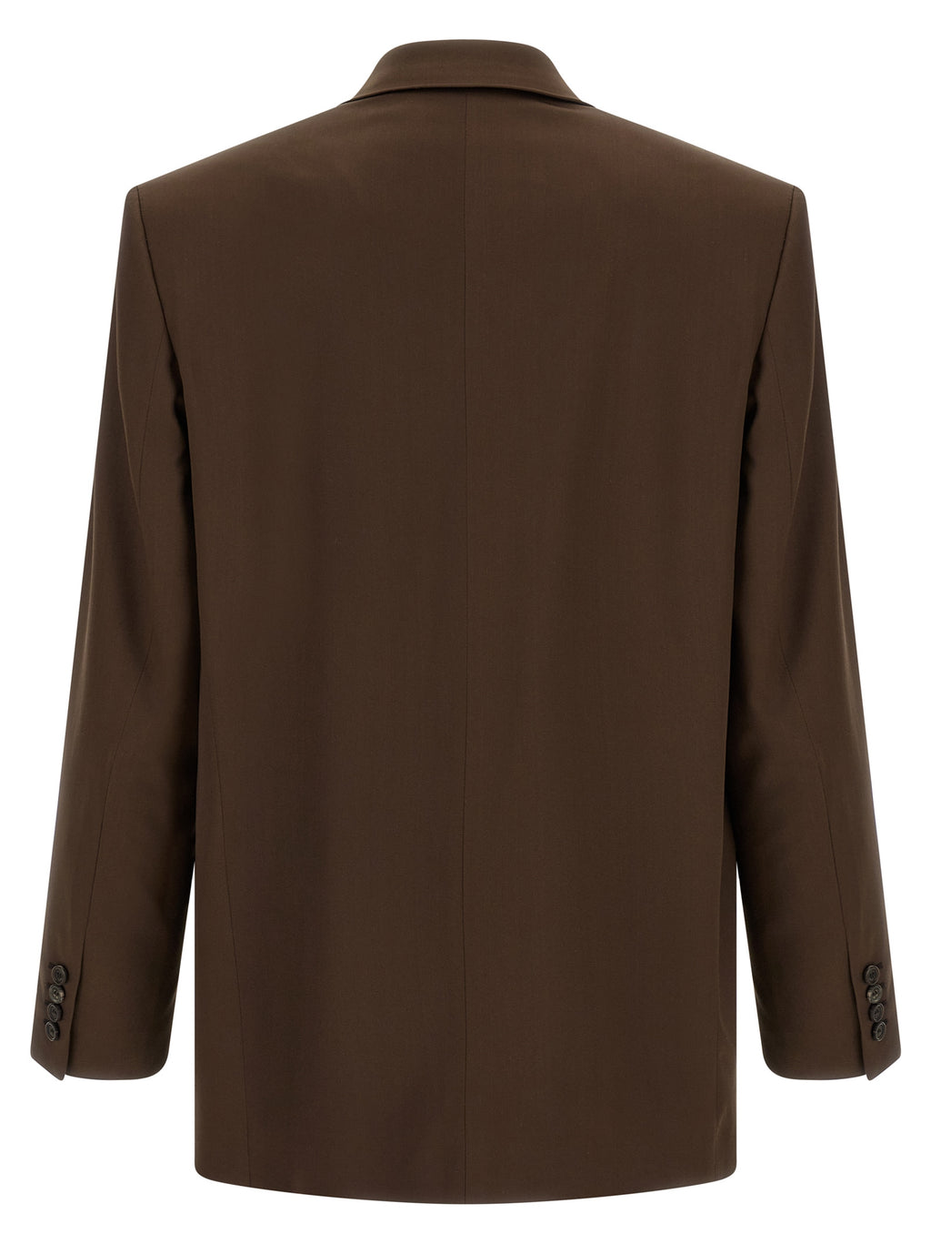 Saint Laurent Brown Silk Blazer
