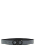 Ferragamo Gray Calfskin Regular Belt