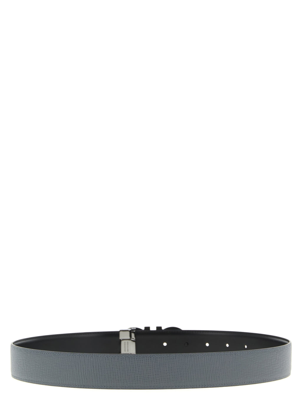 Ferragamo Gray Calfskin Regular Belt