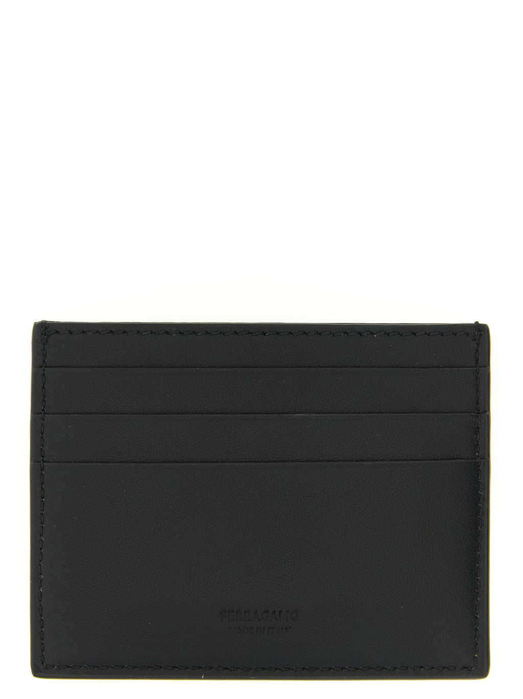 Ferragamo Black Calfskin Cardholder