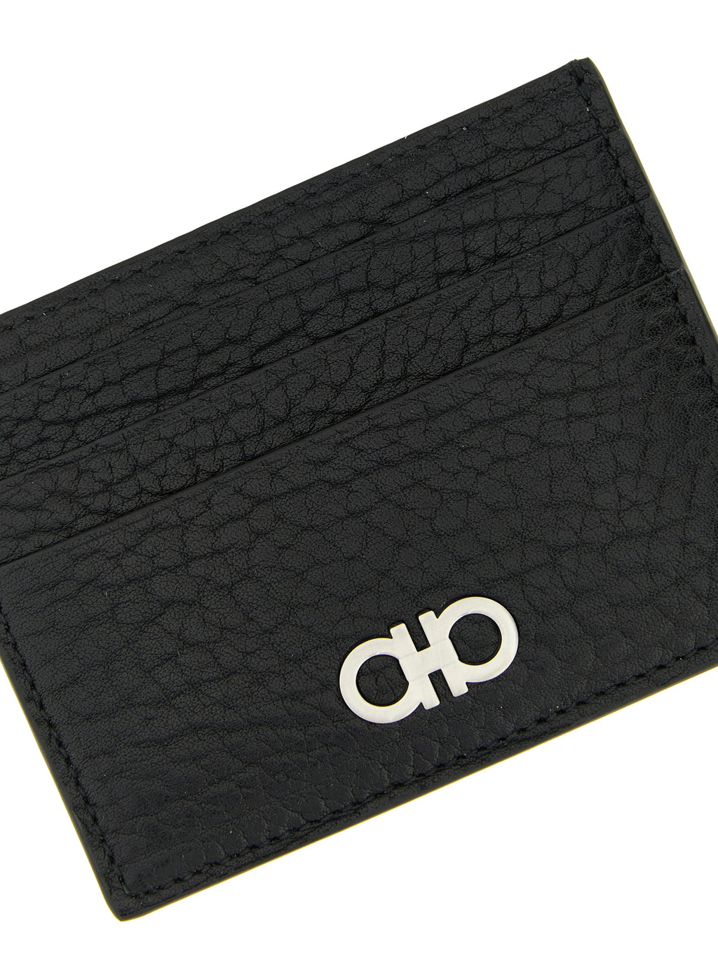 Ferragamo Black Calfskin Cardholder