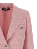 Versace Multicolor Virgin Wool Blazer