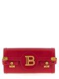 Balmain Fuchsia Calfskin Clutch Bag