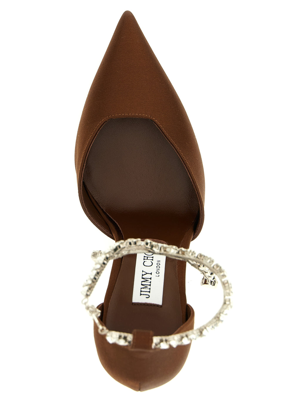 Jimmy Choo Brown Tencel High Heel Pumps