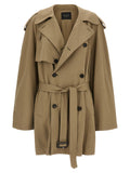 Balenciaga Beige Cotton Coat