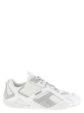Versace White Calfskin Athletic Sneakers